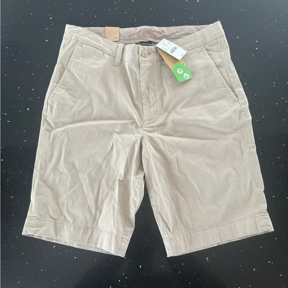 Crewcuts Stanton Beige Flat Front Shorts